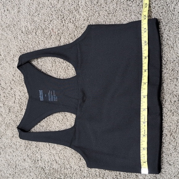 Girlfriend Collective Paloma Black Sports Bra Compression Eco Friendly Size XS - Picture 6 of 10